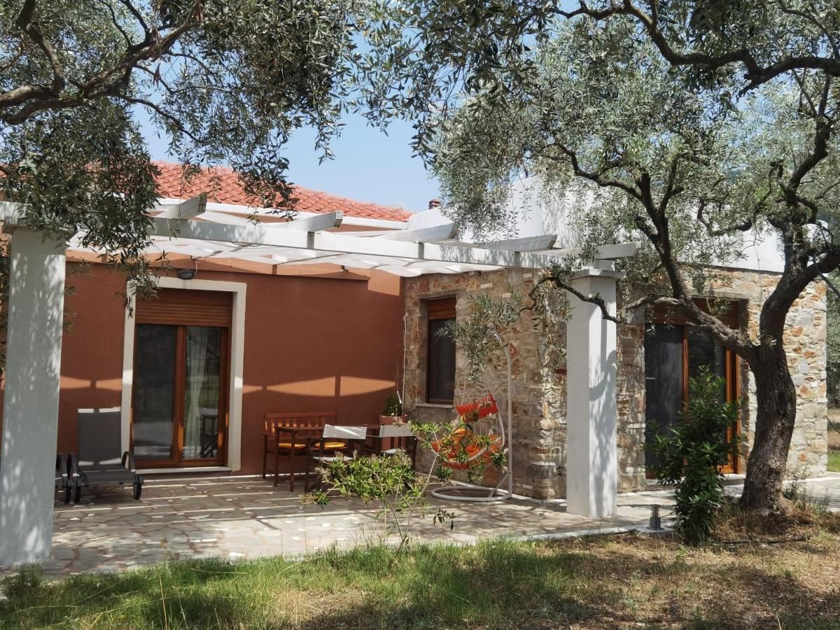 Elea Stone Houses In Organic Quiet Olive Grove, Prinos, Thassos Exterior foto